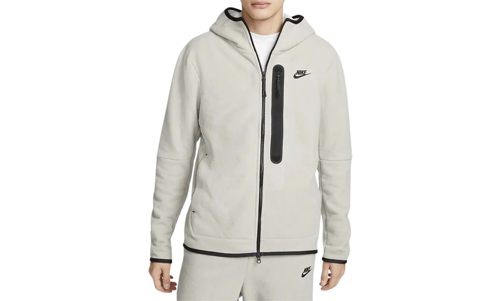 Sportswear Tech Fleece Full-zip Winterized Grey Hoodie "Cobblestone / Black" DQ4801 016