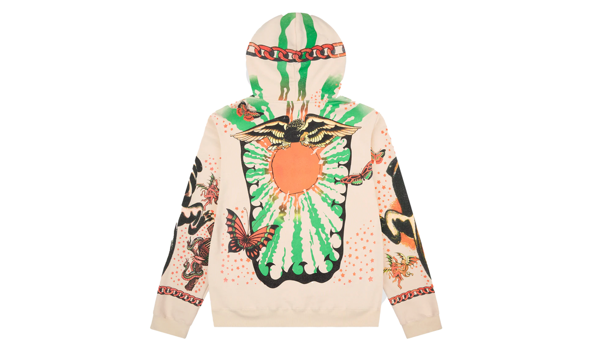 Tattoo Pullover Hoodie "Cream" DT579