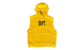DEPT Logo Cut Off Hoodie "Yellow & Black" GD357