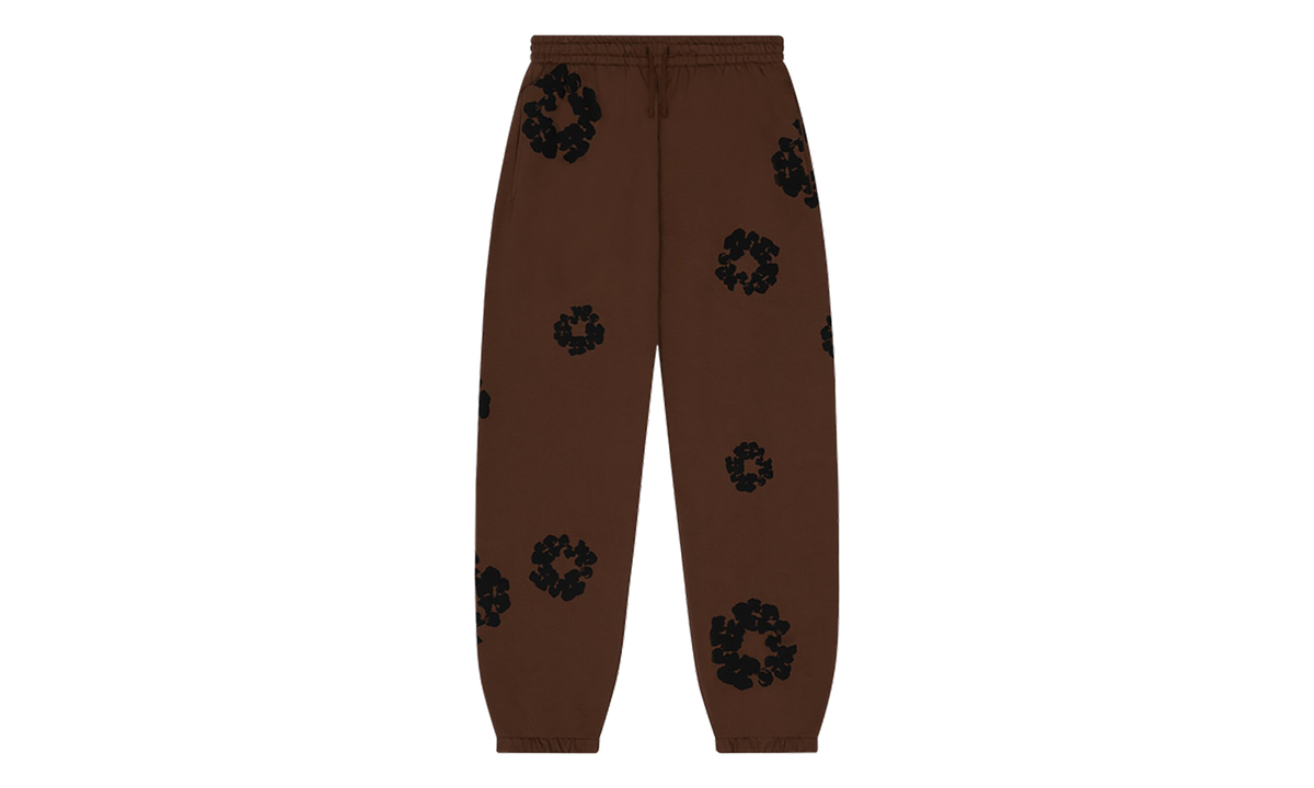 Cotton Wreath Sweatpants "Brown / Black" DT631