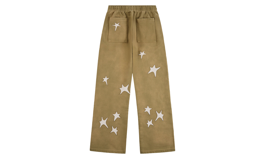 Patchwork Washed Sweatpant "Green" KS003