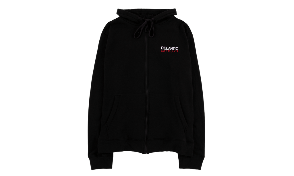 EA Velour-Lined Zip Hoodie "EA Black Burrr Hoodie" DELA001