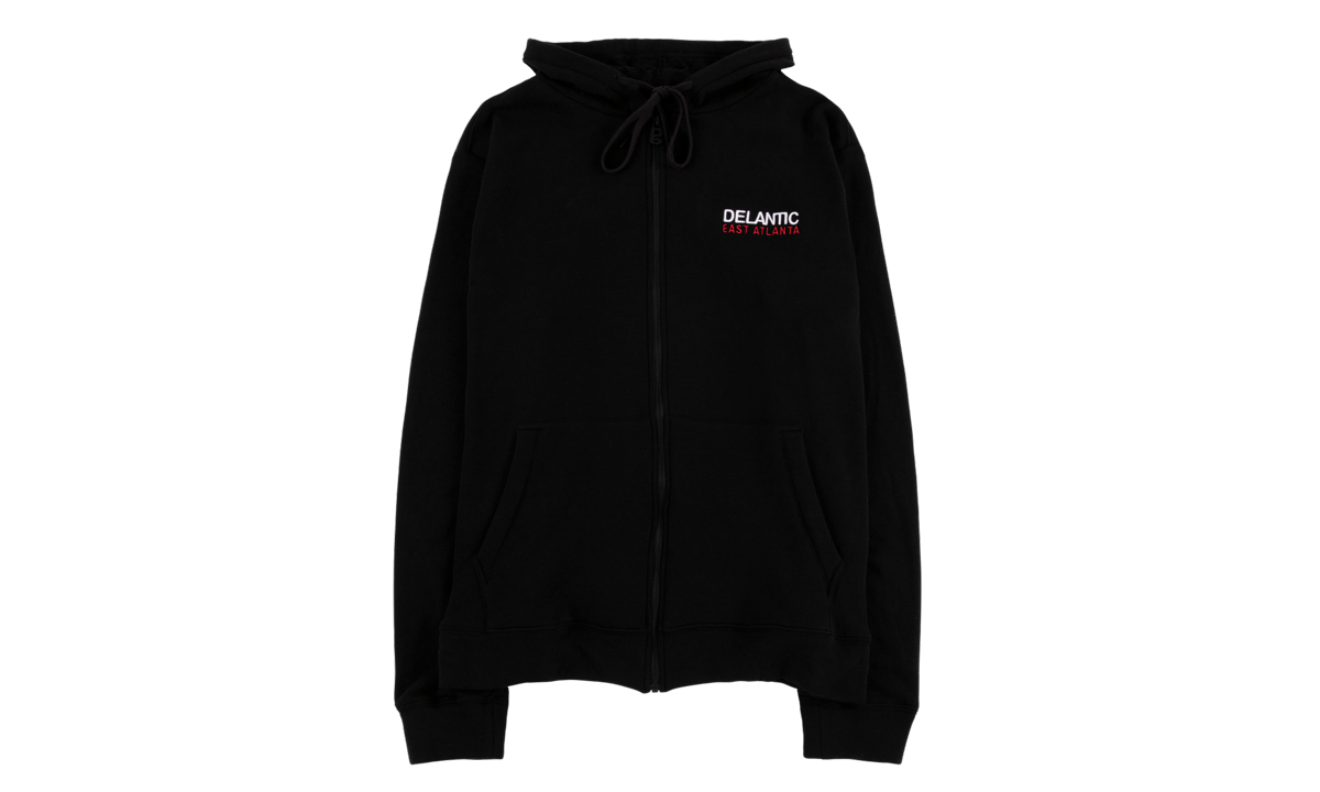 EA Velour-Lined Zip Hoodie "EA Black Burrr Hoodie" DELA001