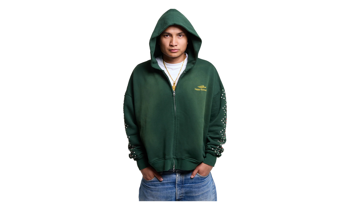 Crystal Zip-Up Hoodie "Green" HMDD004