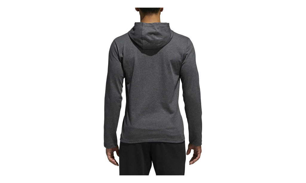 Badge of Sport Long Sleeve Hoodie "Dark Grey Heather" BR1455