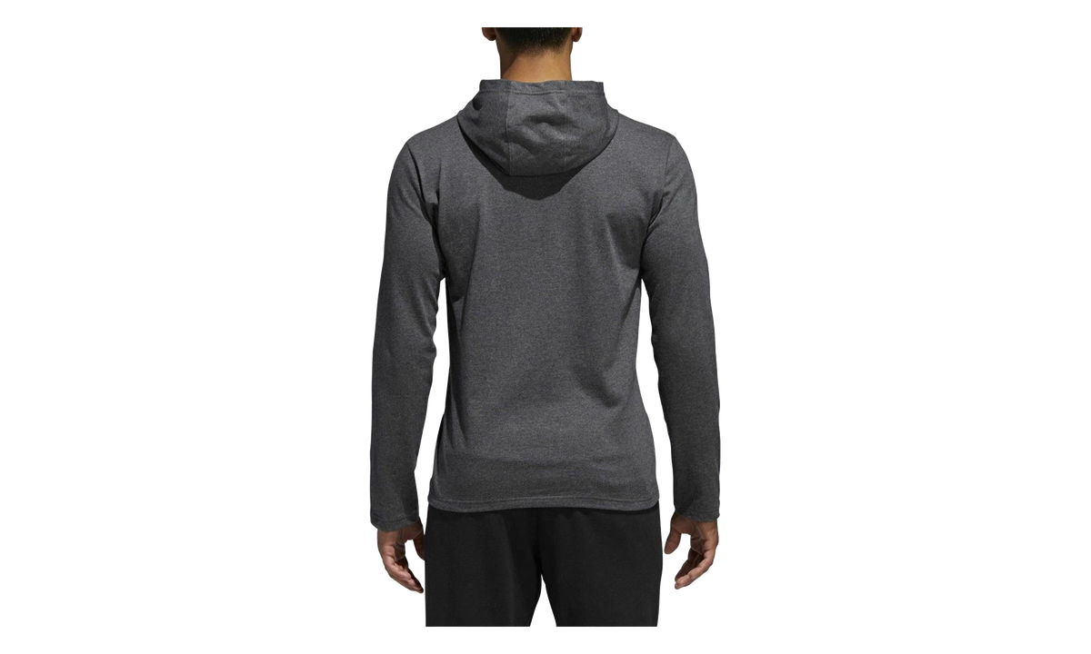 Badge of Sport Long Sleeve Hoodie "Dark Grey Heather" BR1455