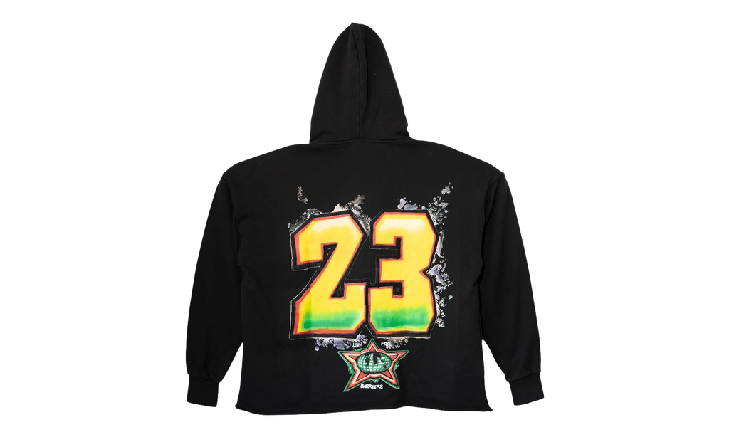 King Phade X Jordan Hoodie "Black / Multicolor" BAR10