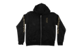 Vertical Logo Zip-Up Hoodie "Black/Olive" CHRM0852