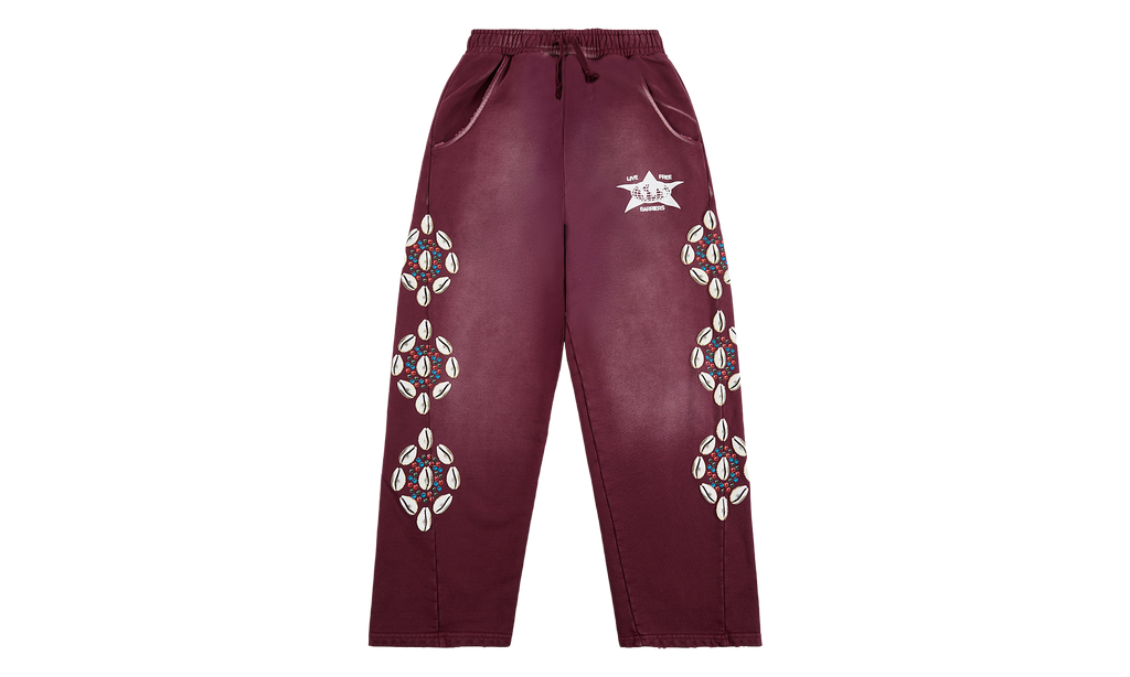 Cowrie Shell Sweatpant "Maroon" BAR27