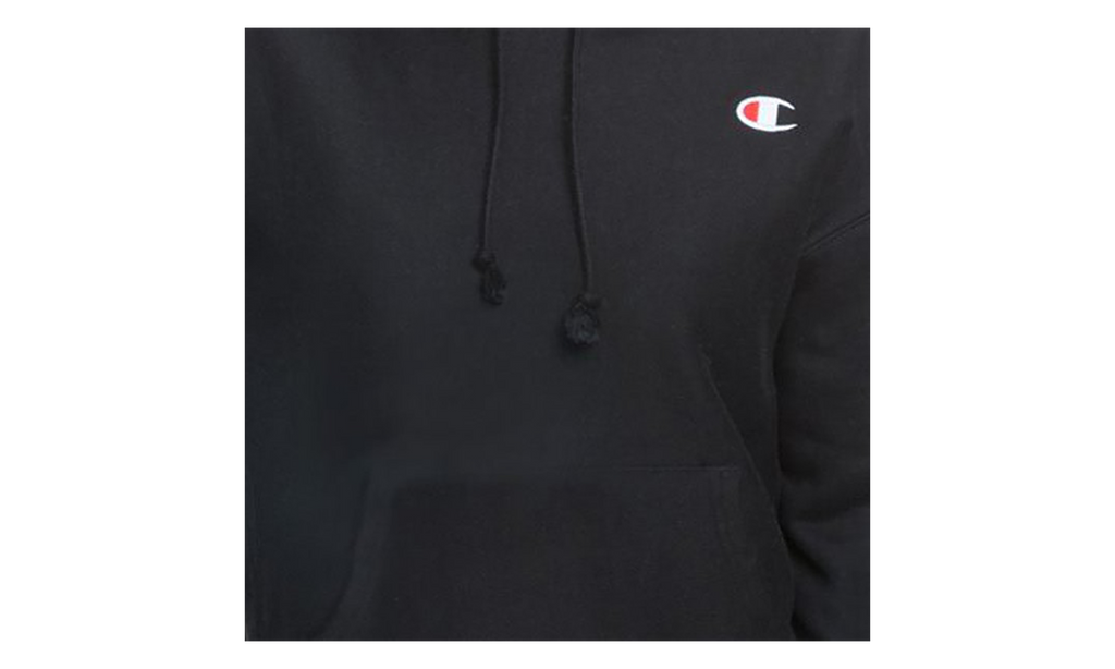 Reverse Weave C Logo Regular Fit Pullover Hoodie WMNS "Black" GF757 003