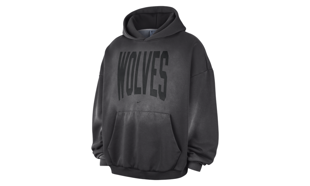 Minnesota Timberwolves Standard Issue Therma-FIT Fleece Basketball Pullover Hoodie "Dark Charcoal / White" II6034 099