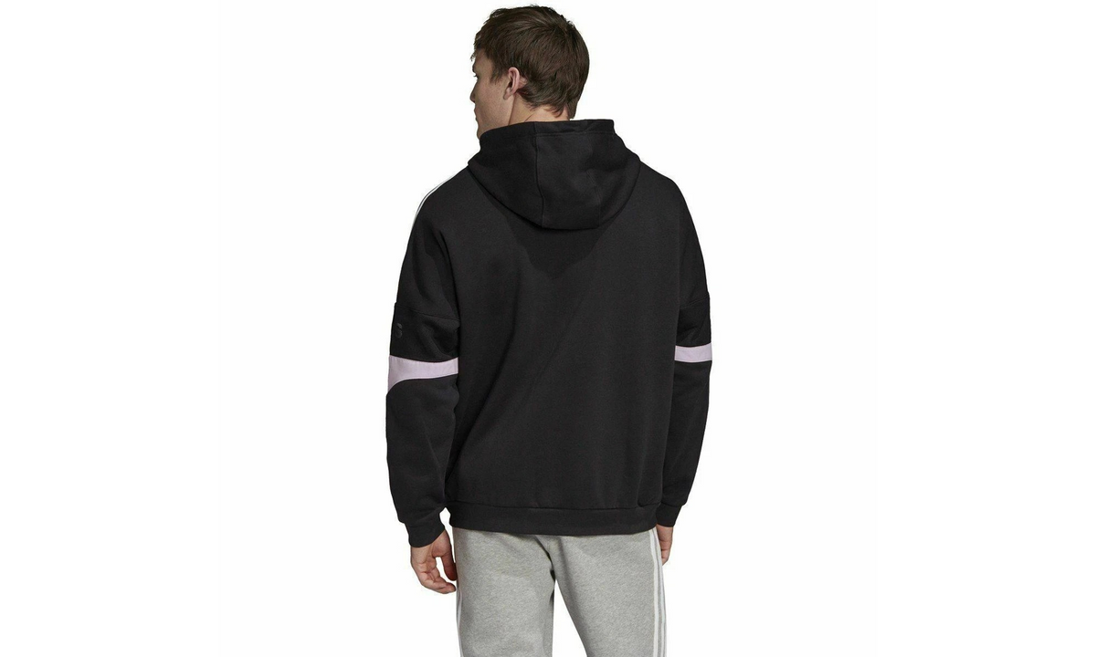 Originals Team Signature Trefoil Hoodie "Black / Clear Lilac" ED7175