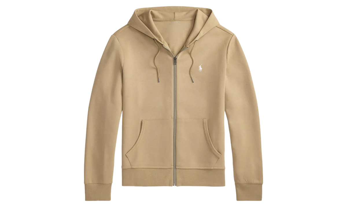 Long-Sleeve Double Knit Tech Full-Zip Hoodie "Surrey Tan" 710881517094