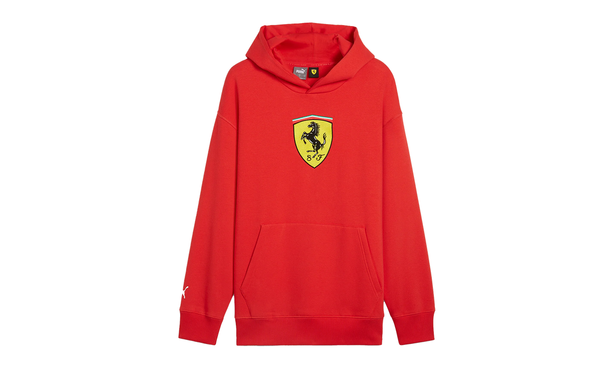 FERRARI RACE BIG SHIELD HOODIE "Red" 627054 02