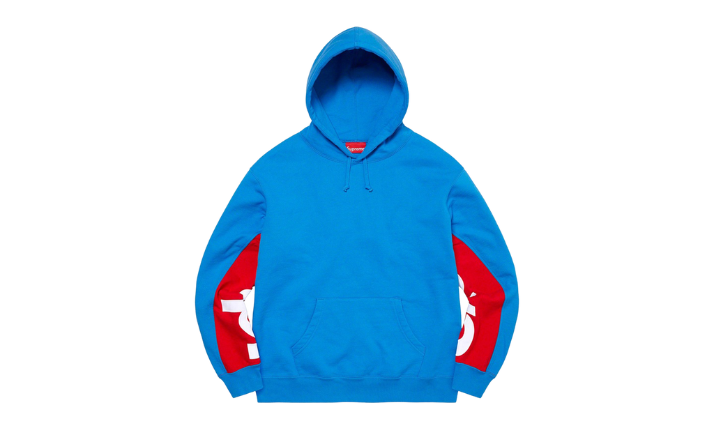 Cropped Panels Hoodie "SS22 - Bright Blue" SU12093