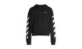 Diagonal Oversized Hoodie "Black / White" A23OHBAO