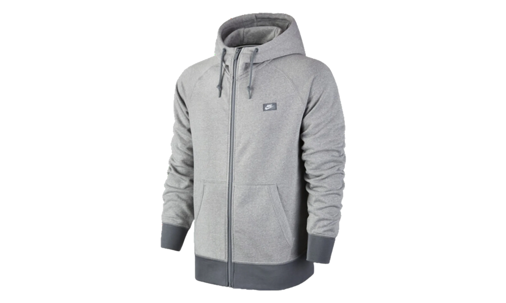 Aw77 Shoebox Full Zip Hoodie "HEATHER GREY" 727395 100