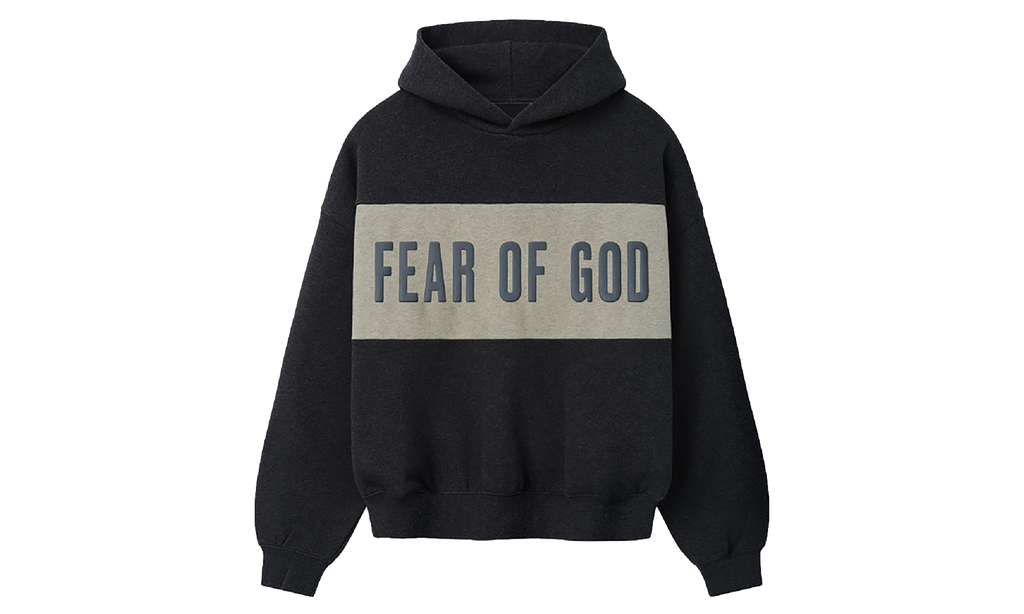 Cropped Relaxed Panelled Hoodie "Iron Grey Heather / Seal Heather" RW00283 0120