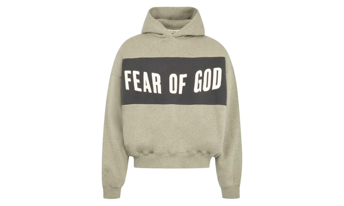 Cropped Relaxed Panelled Hoodie "Seal Heather / Iron Grey" RW00283 0135