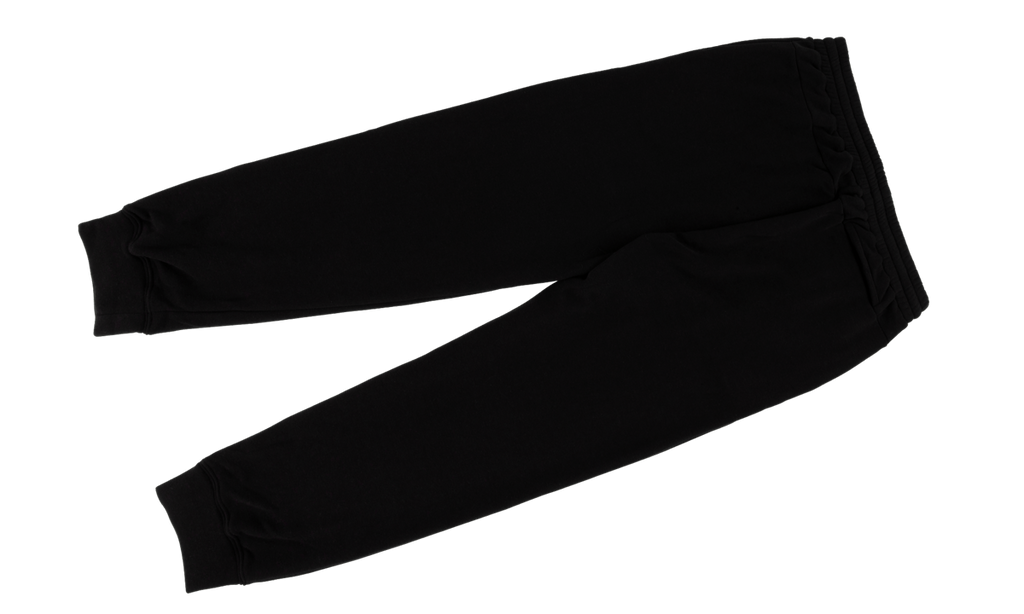 Logo Velour-Lined Sweatpants "Black Burrr Sweatpants" DELA004