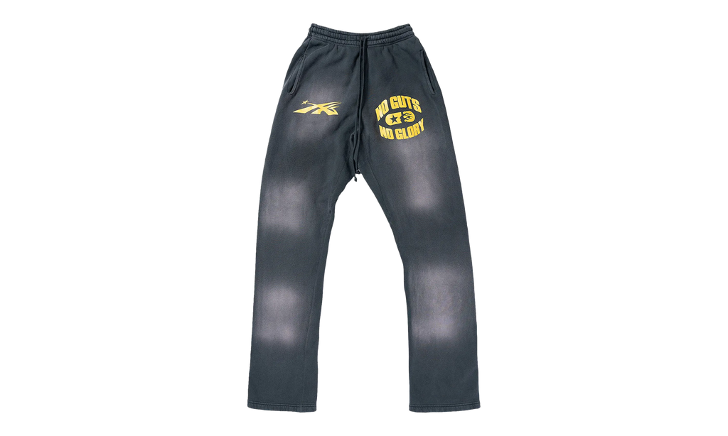 No Guts No Glory Flare Bottom Sweatpants "Midnight Dye Black" HSR088