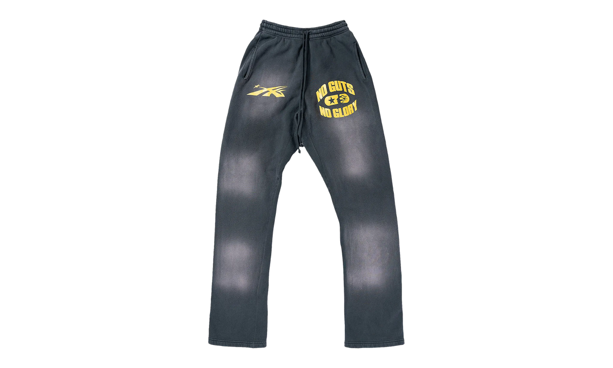 No Guts No Glory Flare Bottom Sweatpants "Midnight Dye Black" HSR088