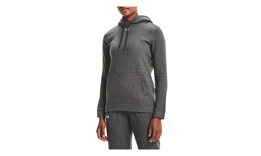Hustle Fleece Hoodie WMNS "Carbon Heather / White" 1300261 090