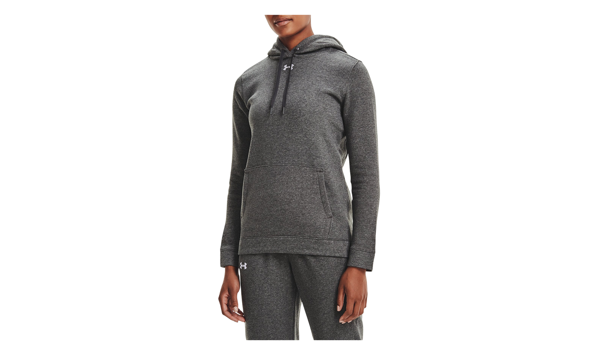 Hustle Fleece Hoodie WMNS "Carbon Heather / White" 1300261 090