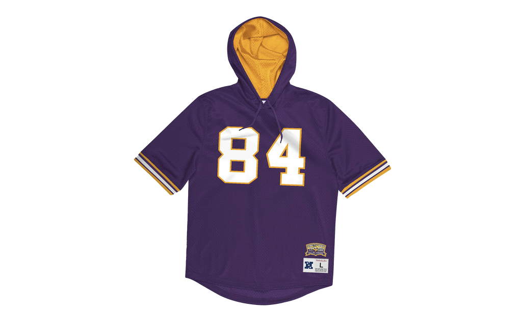 NFL N&N MESH SS HOODIE VIKINGS 2000 RANDY MOSS "Purple" NNMPSC19045 MVIPURP00RMO
