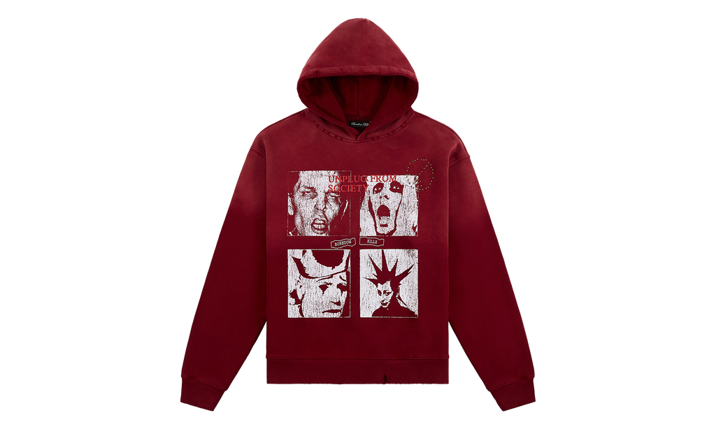 Unplug Hoodie "Red" BK020