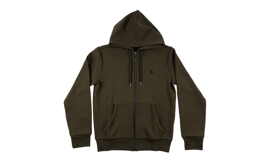 Double-Knit Full Zip Tech Hoodie "Company Olive" 710652313043