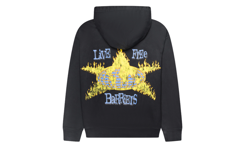 World In Flames Hoodie "Black" BAR74
