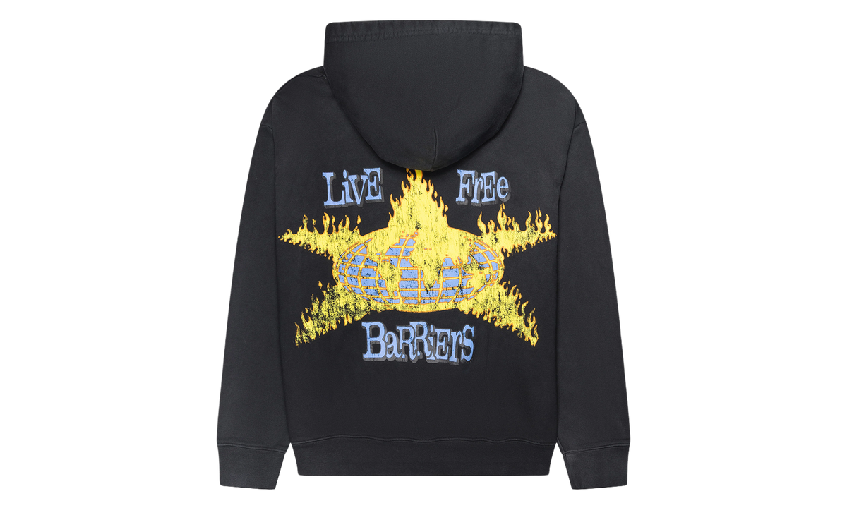 World In Flames Hoodie "Black" BAR74