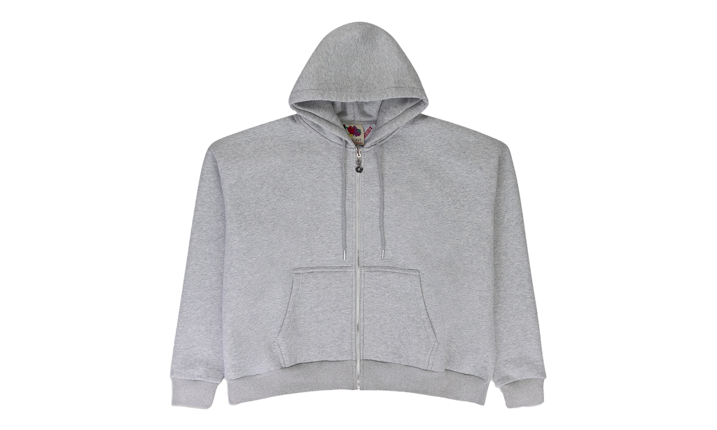 MULTI TAG ZIP HOODIE "GREY" GUT XHDS 0001