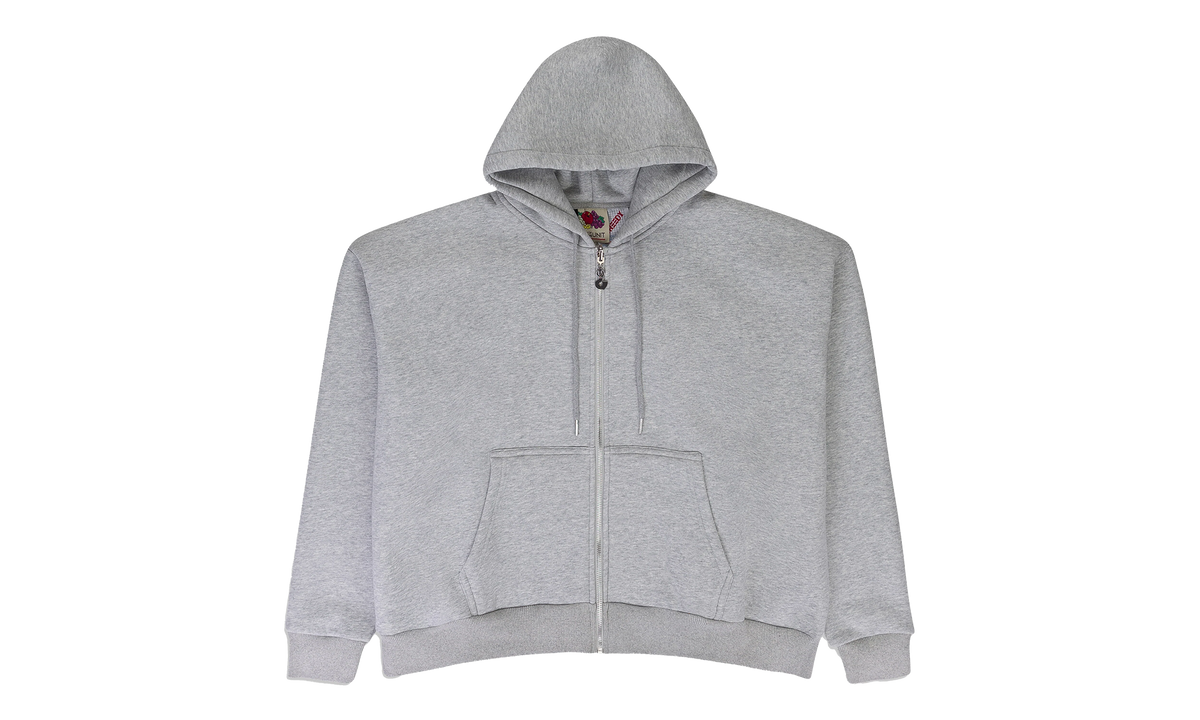 MULTI TAG ZIP HOODIE "GREY" GUT XHDS 0001
