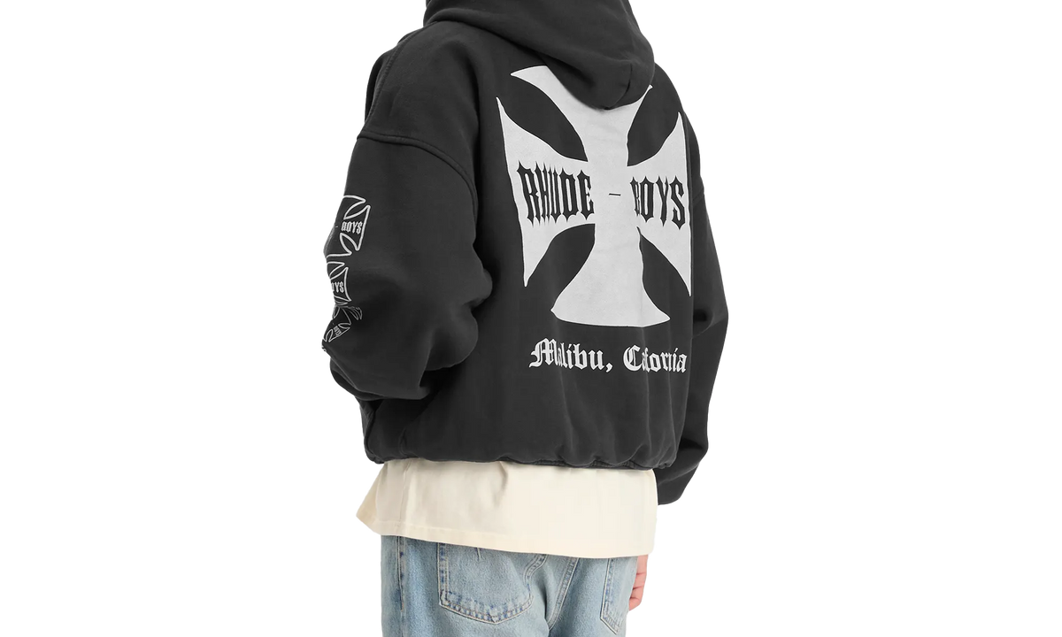 RHUDE BOYS HOODIE "Vintage Black" RHPF25HO06012 0027