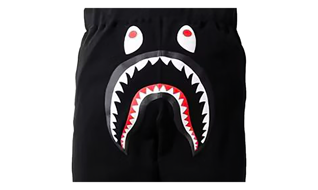 Shark Line Rib Slim Sweatpants "Black" BAPE009