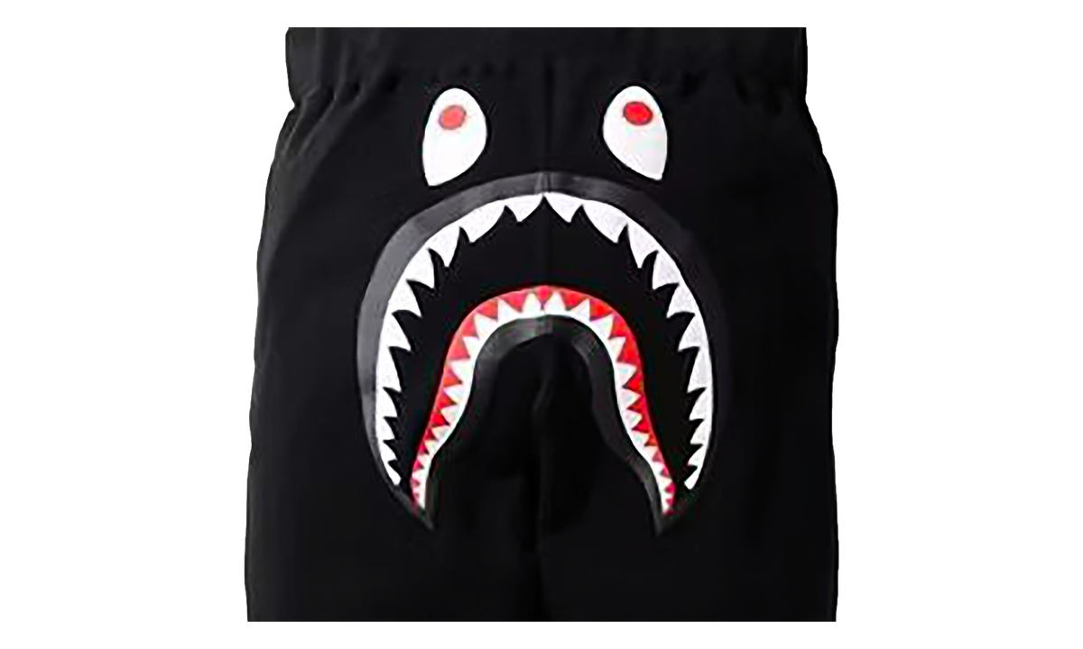 Shark Line Rib Slim Sweatpants "Black" BAPE009