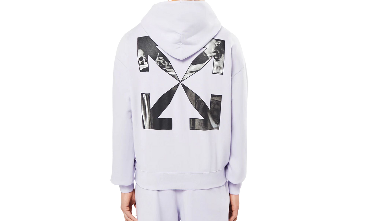 Caravag Arrow Over Hoodie "Dusty Lilac Blue" OMBB037F22FLE0033610