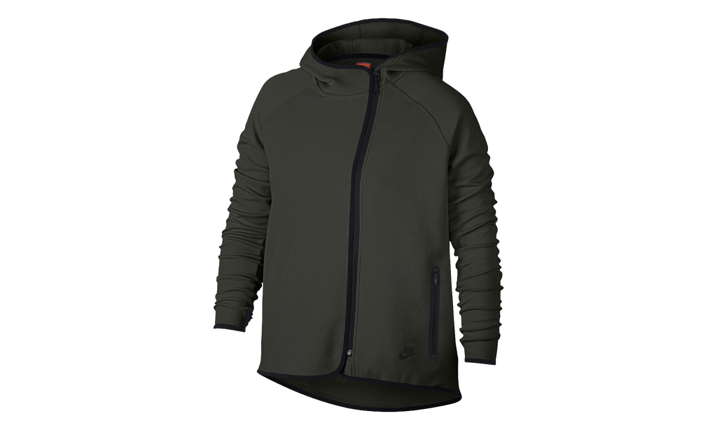 Tech Fleece Full Zip Cape Hoodie WMNS "Olive / Black" AH3969 355