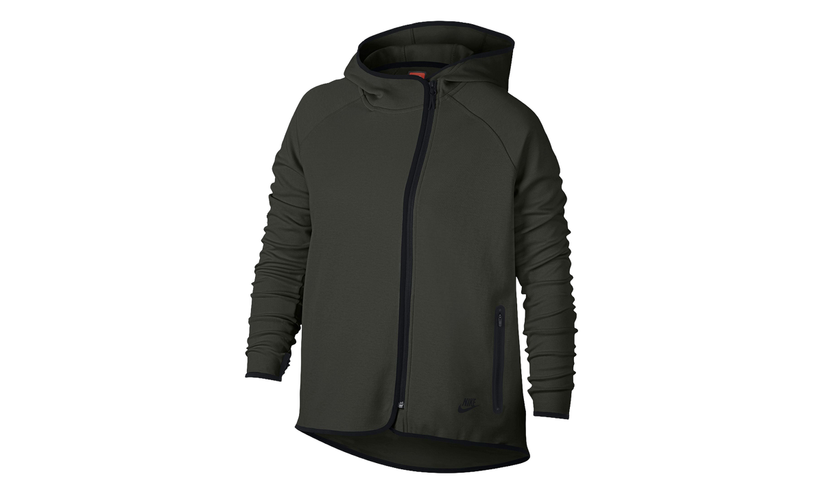 Tech Fleece Full Zip Cape Hoodie WMNS "Olive / Black" AH3969 355