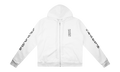 Vertical Logo FU Hood Zip Up Hoodie "White" CHRM0358