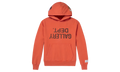 Logo Print Appliquéd Cotton Jersey Hoodie "Orange" GD396