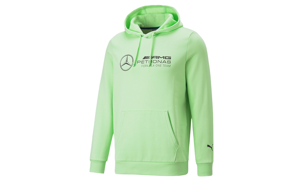 MAPF1 MERCEDES ESSENTIAL FLEECE HOODIE "Paradise Green" 537313 16