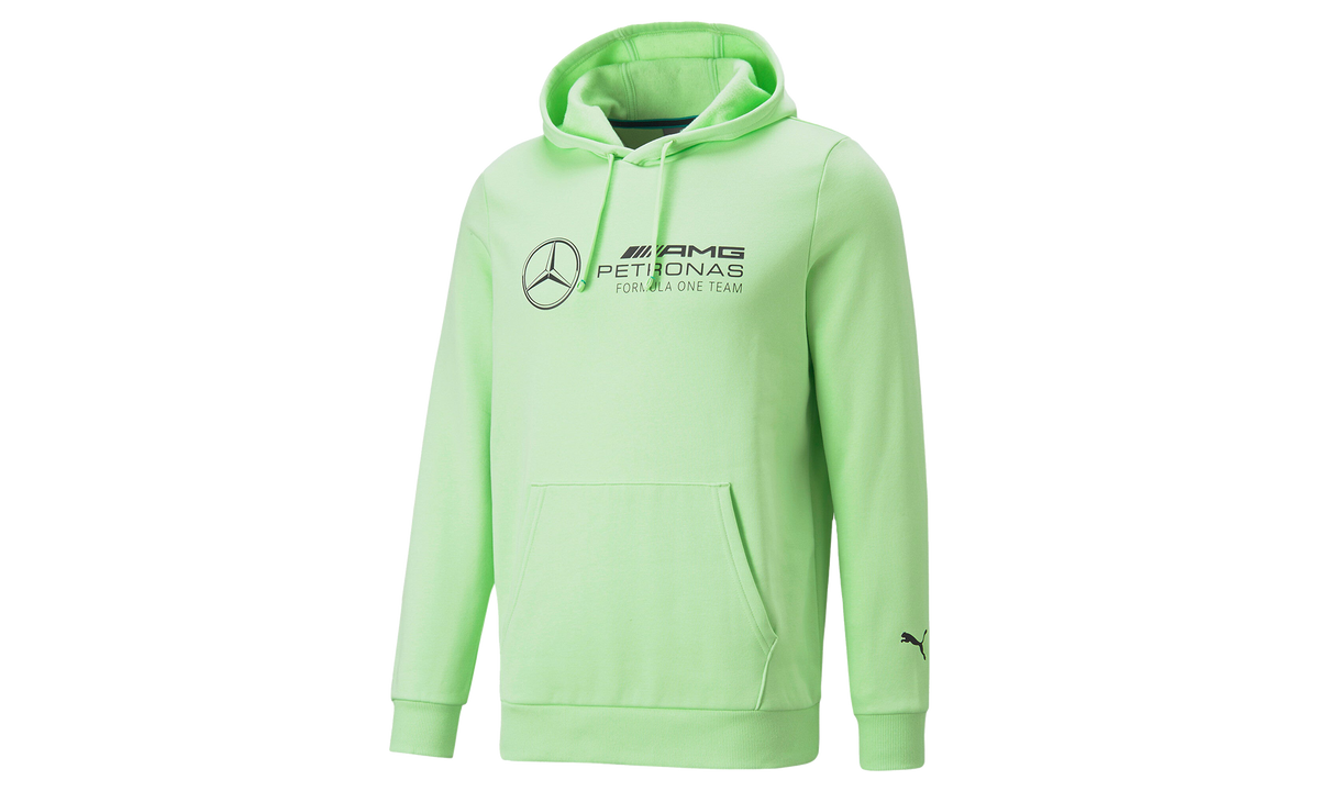 MAPF1 MERCEDES ESSENTIAL FLEECE HOODIE "Paradise Green" 537313 16