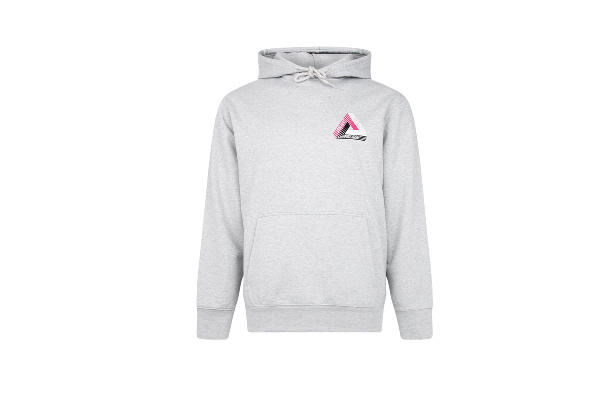 TRI-DART HOODIE "GREY MARL" P19HD087