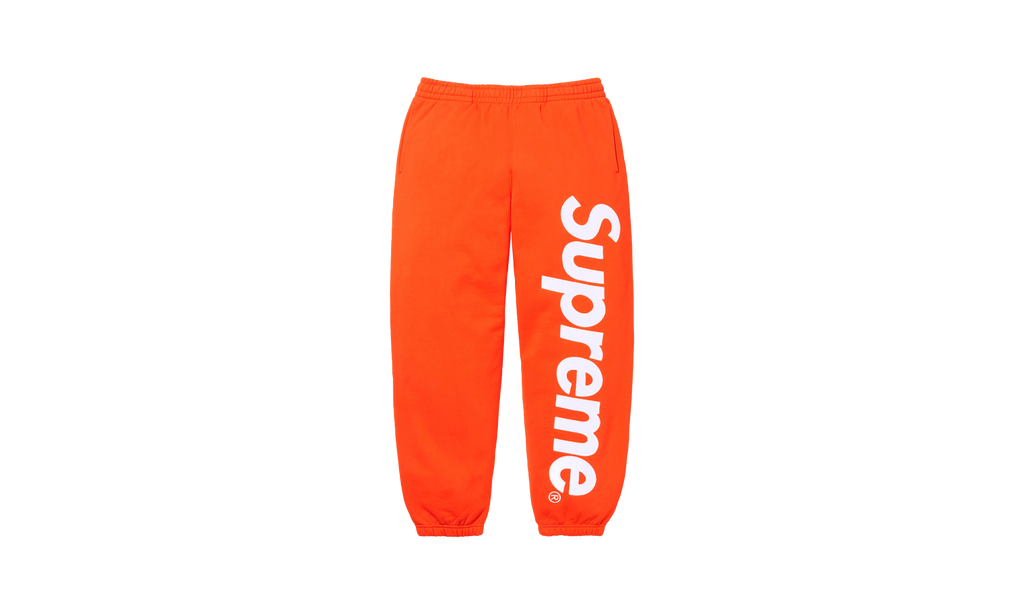 SATIN APPLIQUÉ SWEATPANT "FW24 - Orange" SU537