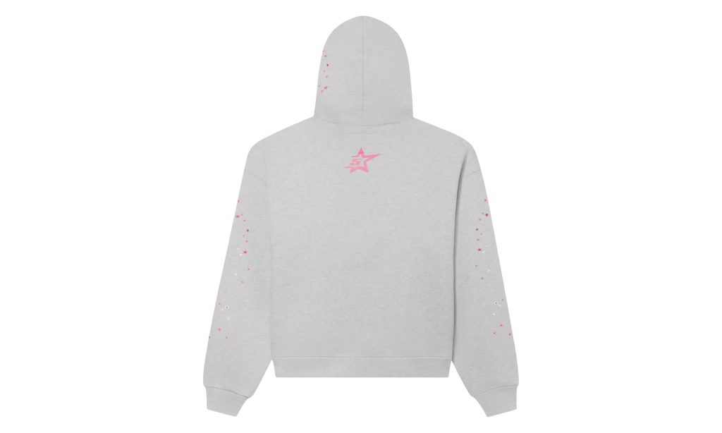 Punk V2 Hoodie "Heather Grey / Pink" SP5der666