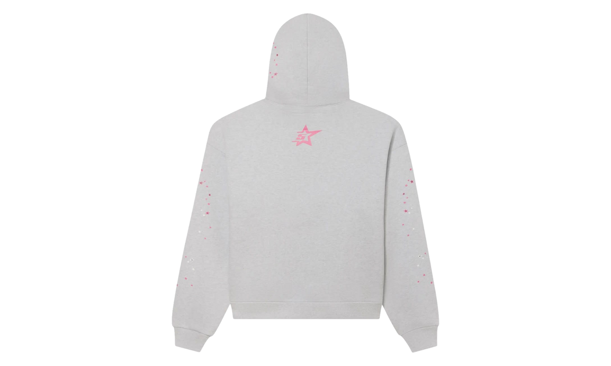 Punk V2 Hoodie "Heather Grey / Pink" SP5der666