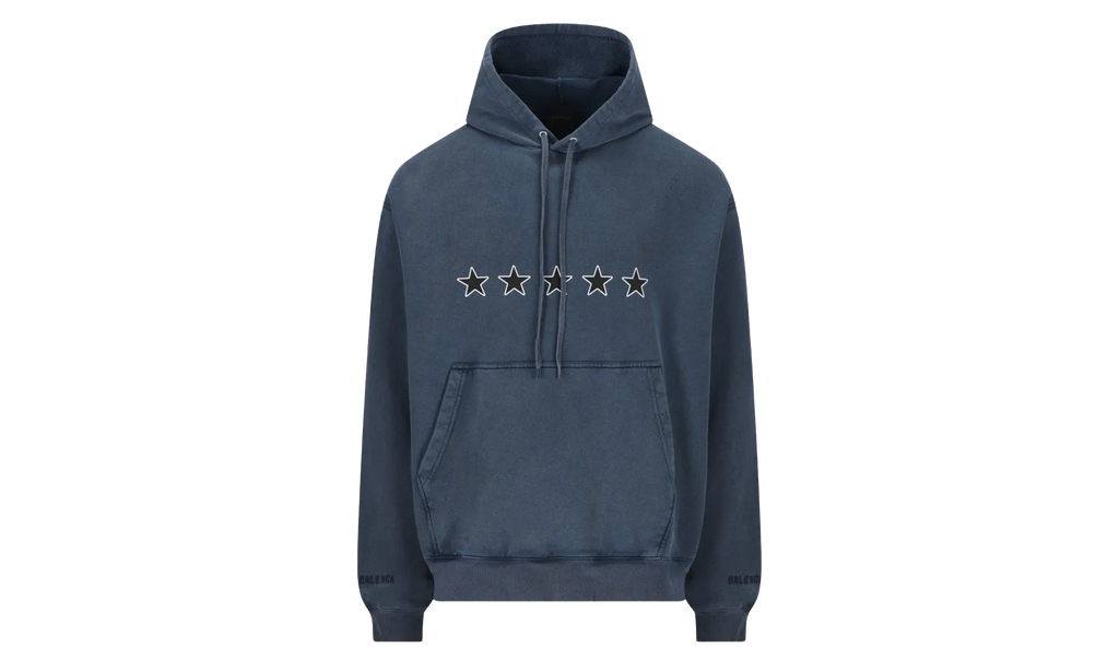 Oversized Drawstring Hoodie "Washed Navy" 858143 TTVL5 8806